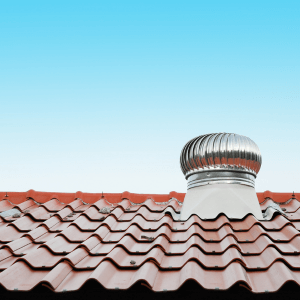 Air Vent on the Red Roof Outdoor