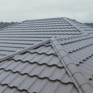 Corrugated metal roof and metal roofing