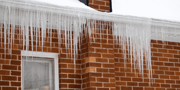 ice dams on roof line