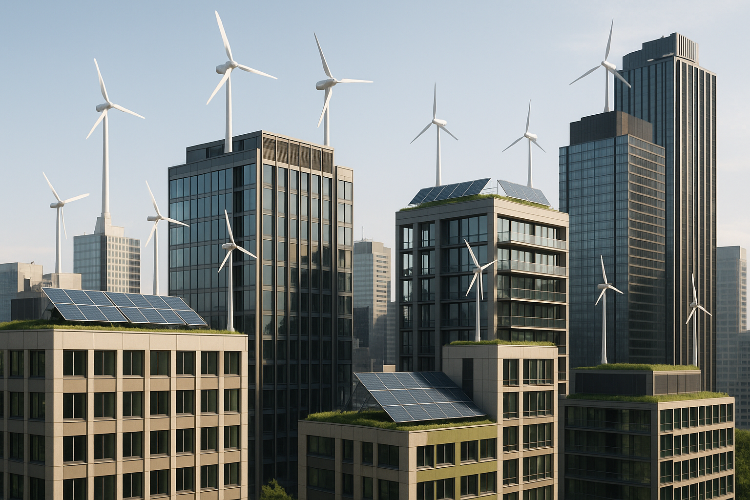 A closer look at Urban Condominiums With Rooftop Wind Turbines